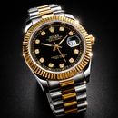 Rolex Oyster Perpetual Datejust Two-Tone Black  Dial