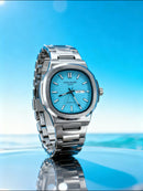 Patek Philippe Tiffany Blue Dial Stainless Steel Watch
