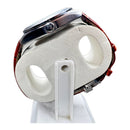 Green Dial Watch with Brown Leather Strap