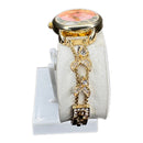 Van Cleef & Arpels Pink Dial Gold-Tone Women’s Luxury Bracelet Watch