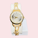 Van Cleef & Arpels Silver Dial Gold-Tone Women’s Luxury Bracelet Watch